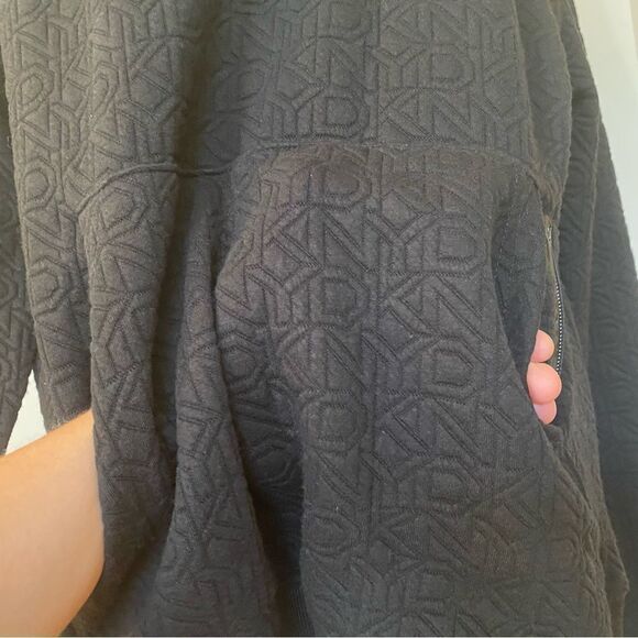 DKNY Black Vintage Hoodie Sweatshirt Size Medium Y2K - Picture 11 of 15